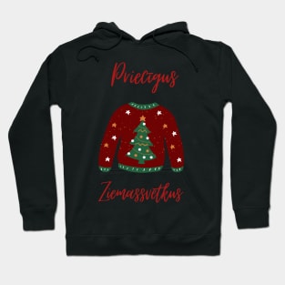 Priecīgus ziemassvētkus latvian merry christmas Hoodie